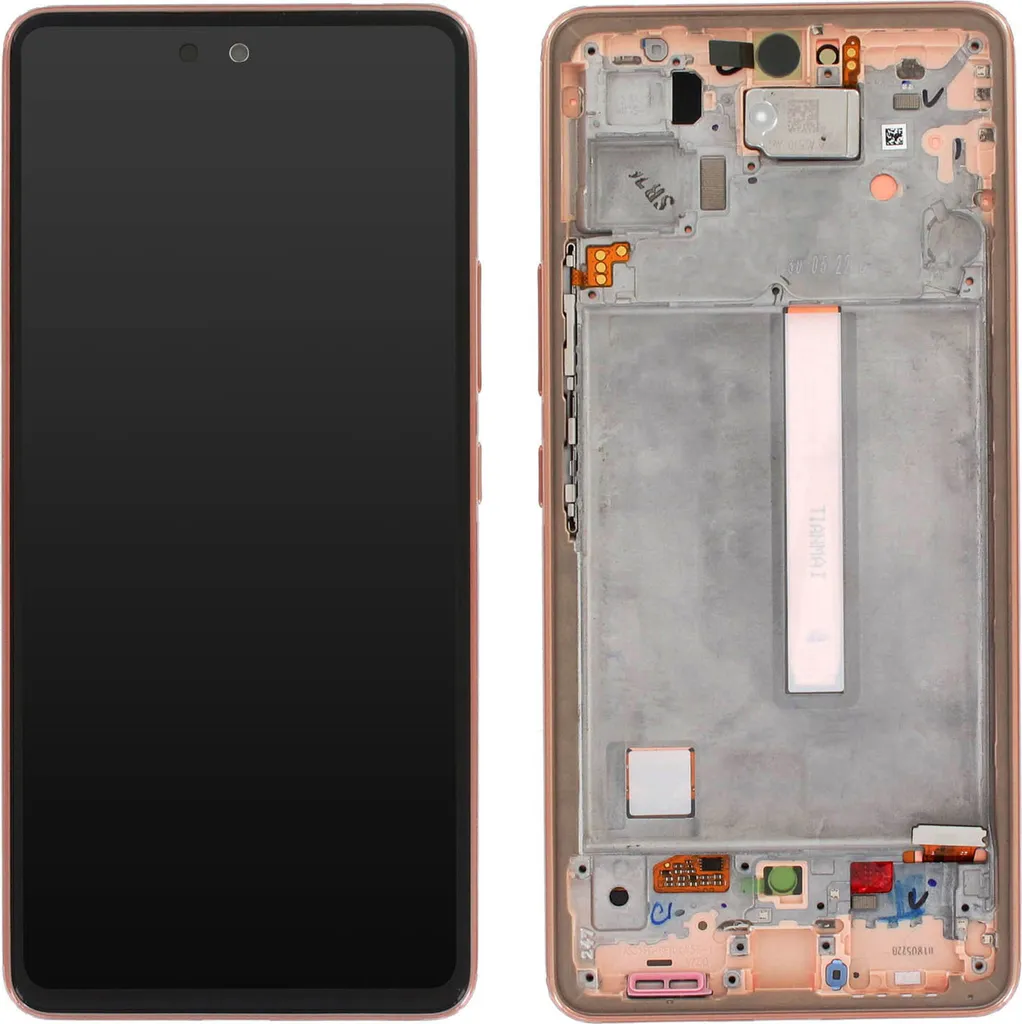 Écran Super AMOLED officiel Samsung A53 5G Awesome Peach tactile