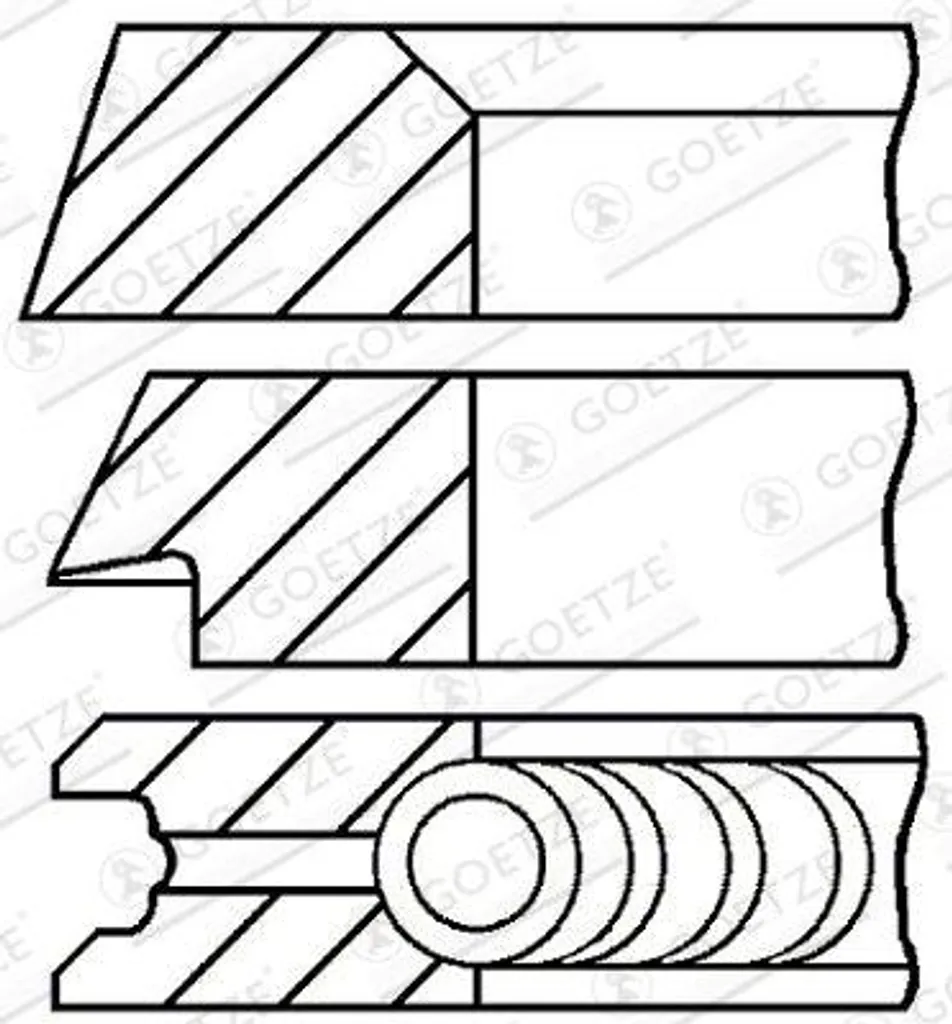 Segments GOETZE 08-320000-10 : Stop aux pertes de compression moteur