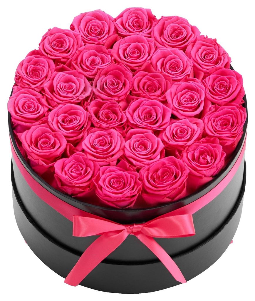 VEVOR 27 pz. Rose eterne in scatola rotonda, bouquet Immagine del prodotto 
