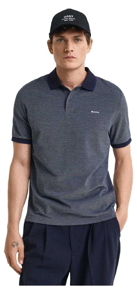 Gant - Poloshirt für Herren, Regulär, kurzärmlig GT14343 (S) (Blau)