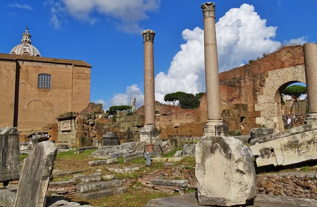 hansepuzzle 65053 - Forum Romanum Puzzle, 500 Teile, Reisen, 46,0 x 30,0cm mit hochwertiger Aufbewahrung, Kartonbox und wiederverschließbarem Beutel