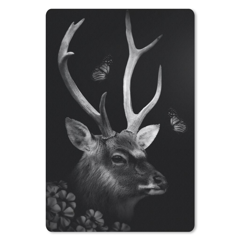 MuchoWow® Mauspad Mousepad Porträt eines Rehs im Dschungel Produktbild 