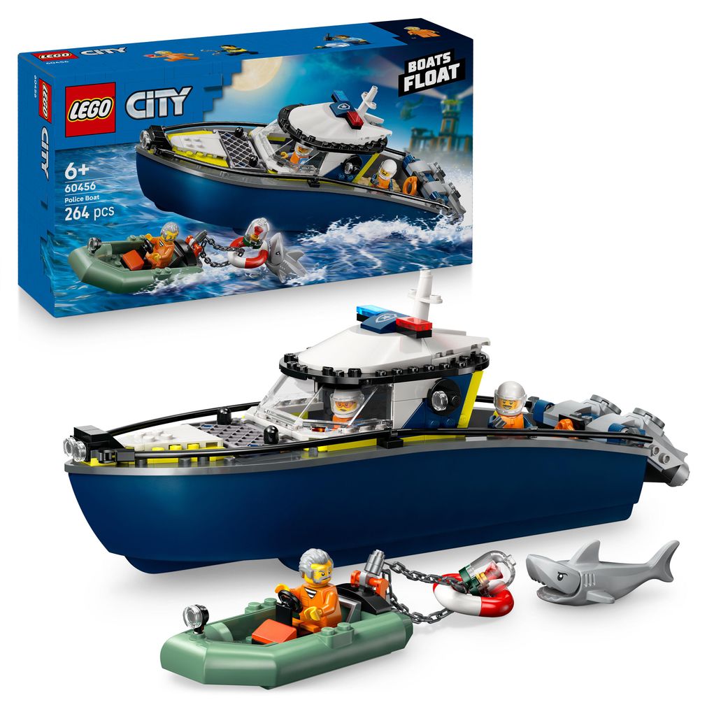 LEGO City Pościg łodzią policyjną, Zestaw do budowania, 6 Zdjęcie produktu 