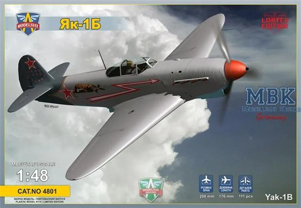 Yak-1B Chasseur Soviétique MODÈLES VIT MSVIT4801 Maquette 1/48