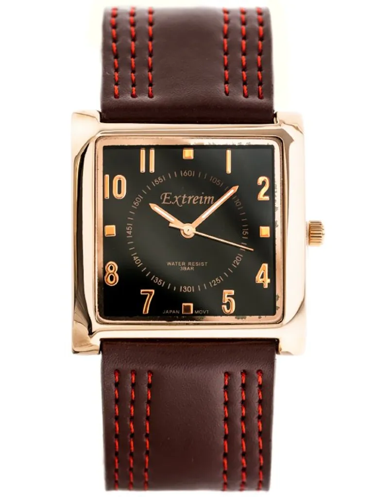 Extreim Donna Ext-Y020B-4A Orologio Bronzo e Pelle - Look Esclusivo