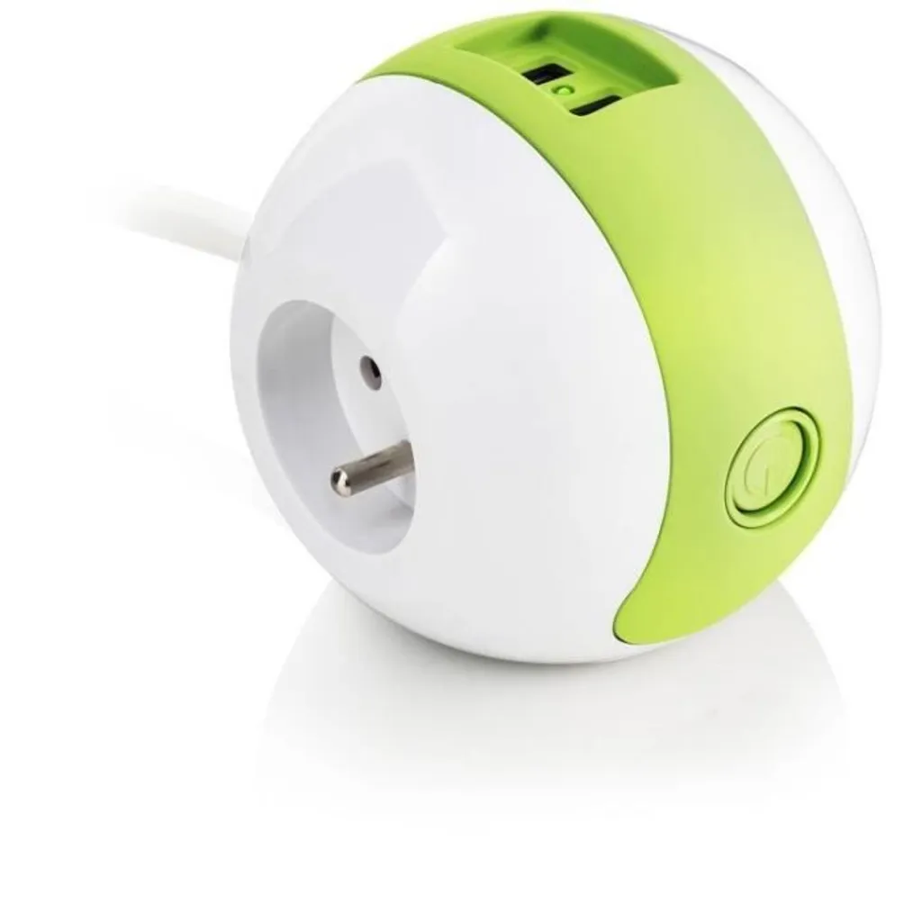 Multiprise design WATTBALL charge rapide USB et format compact - 3