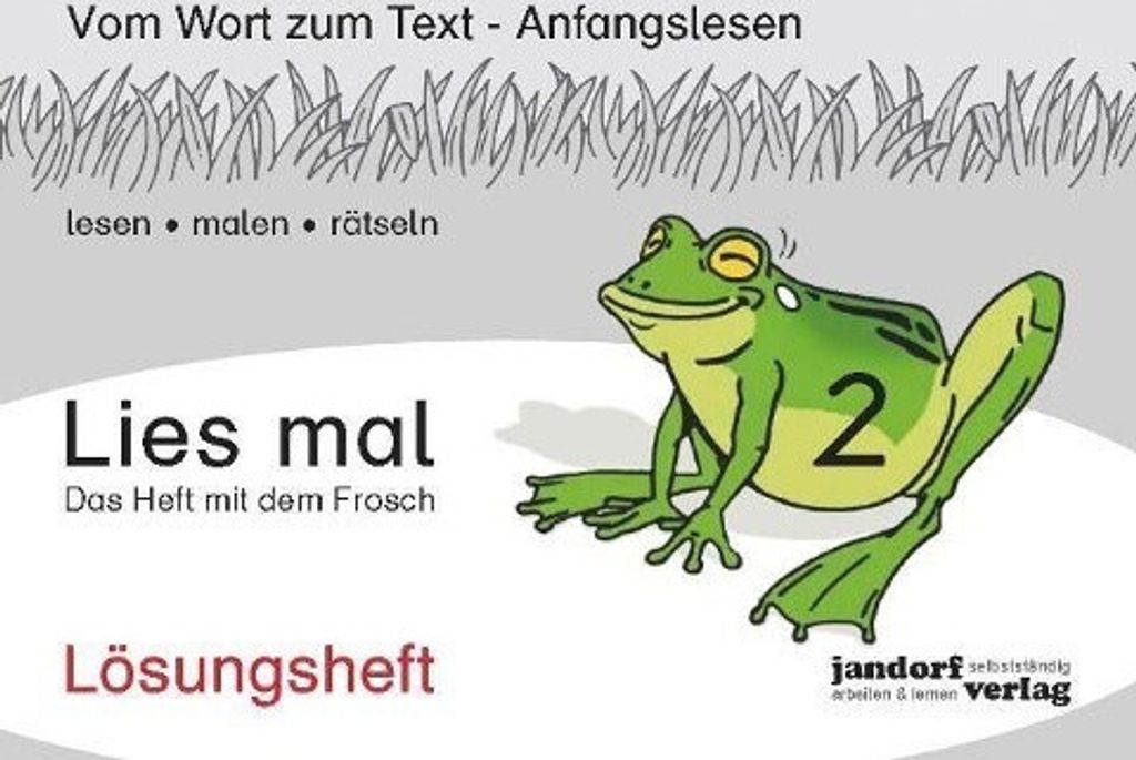 Lies mal 2 - Das Heft mit dem Frosch. Lösungsheft