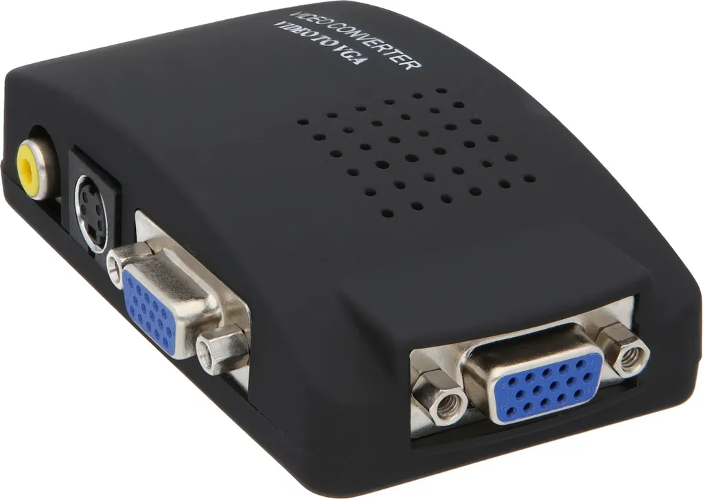 Convertisseur S-Video CVBS VGA vers VGA - Kit VGA complet, Noir