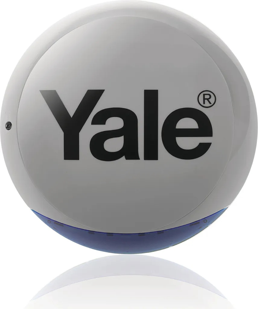 Sirène d'alarme extérieure Yale Sync grise avec flash lumineux intégré