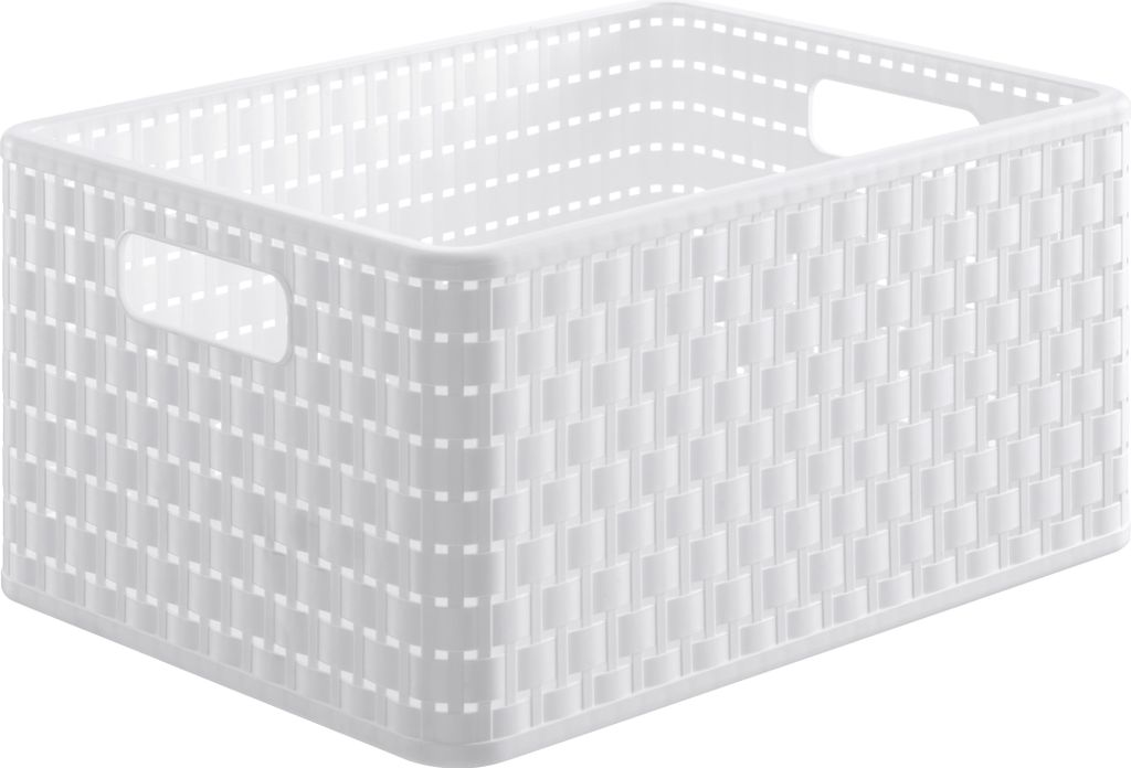 Rotho Contenitore di campagna 18l in look rattan, plastica Immagine del prodotto 