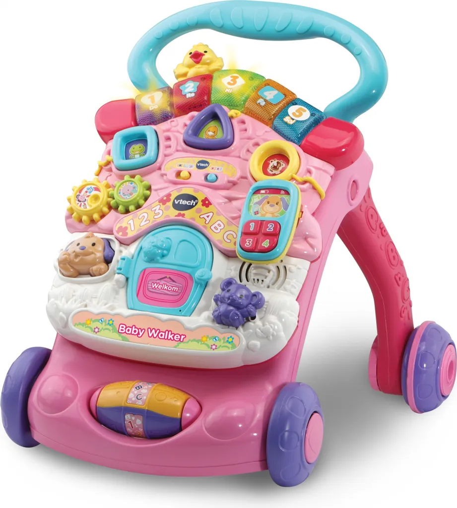 VTech Baby Walker Rose Boogie : Trotteur Évolutif Parfait pour Fille