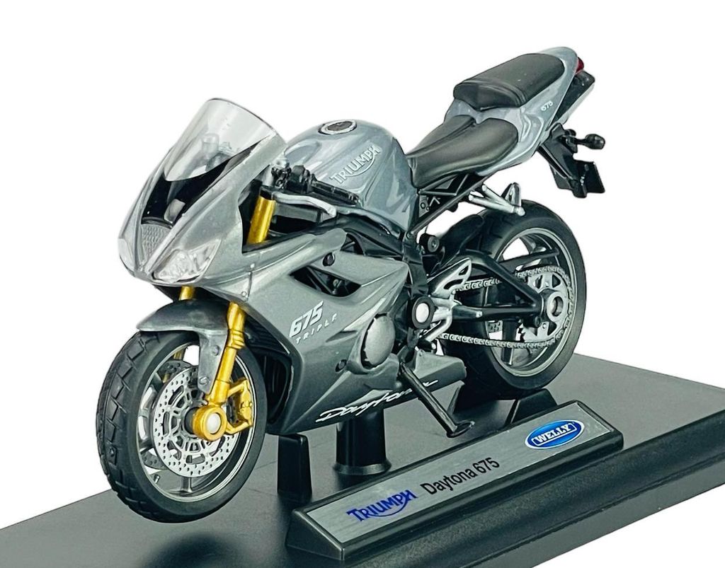 Welly Triumph Daytona 675 1:18 11cm Motorrad Neu im Kasten Die Cast Modell 12822