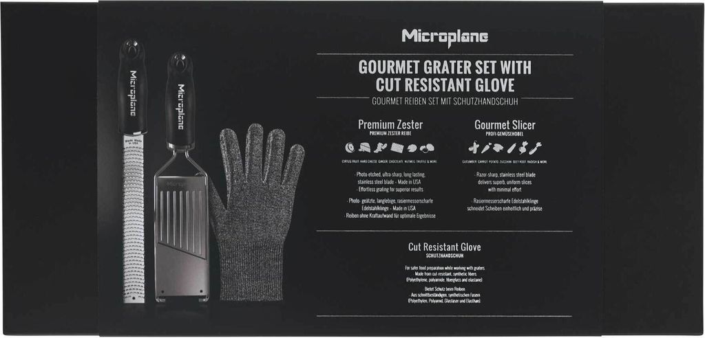 MICROPLANE Gourmet Reibenset mit Handschuh Produktbild 8