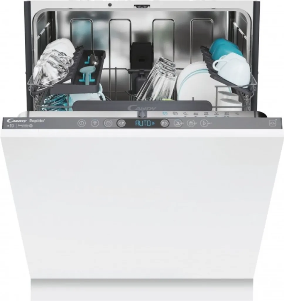 Lave-vaisselle 14 couverts tout intégrable Candy pour famille 44dB