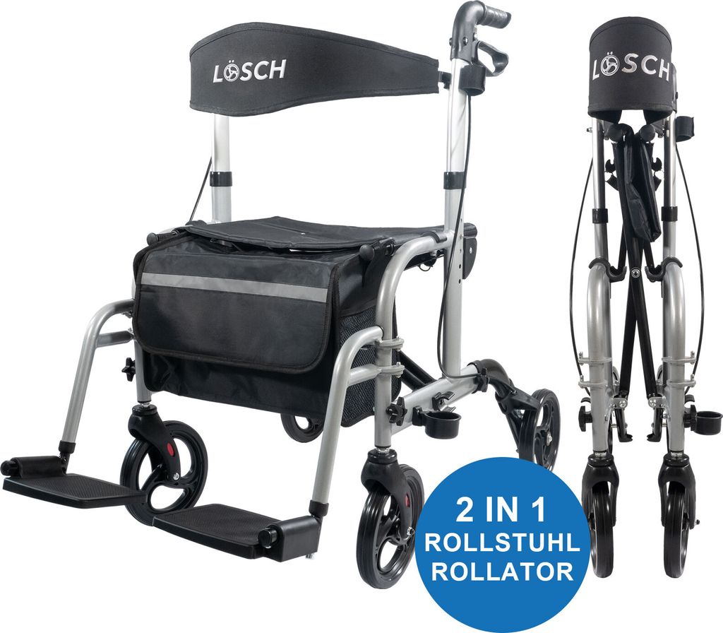 Lösch Reha Rollator & Rollstuhl Twin 2in1 Produktbild 