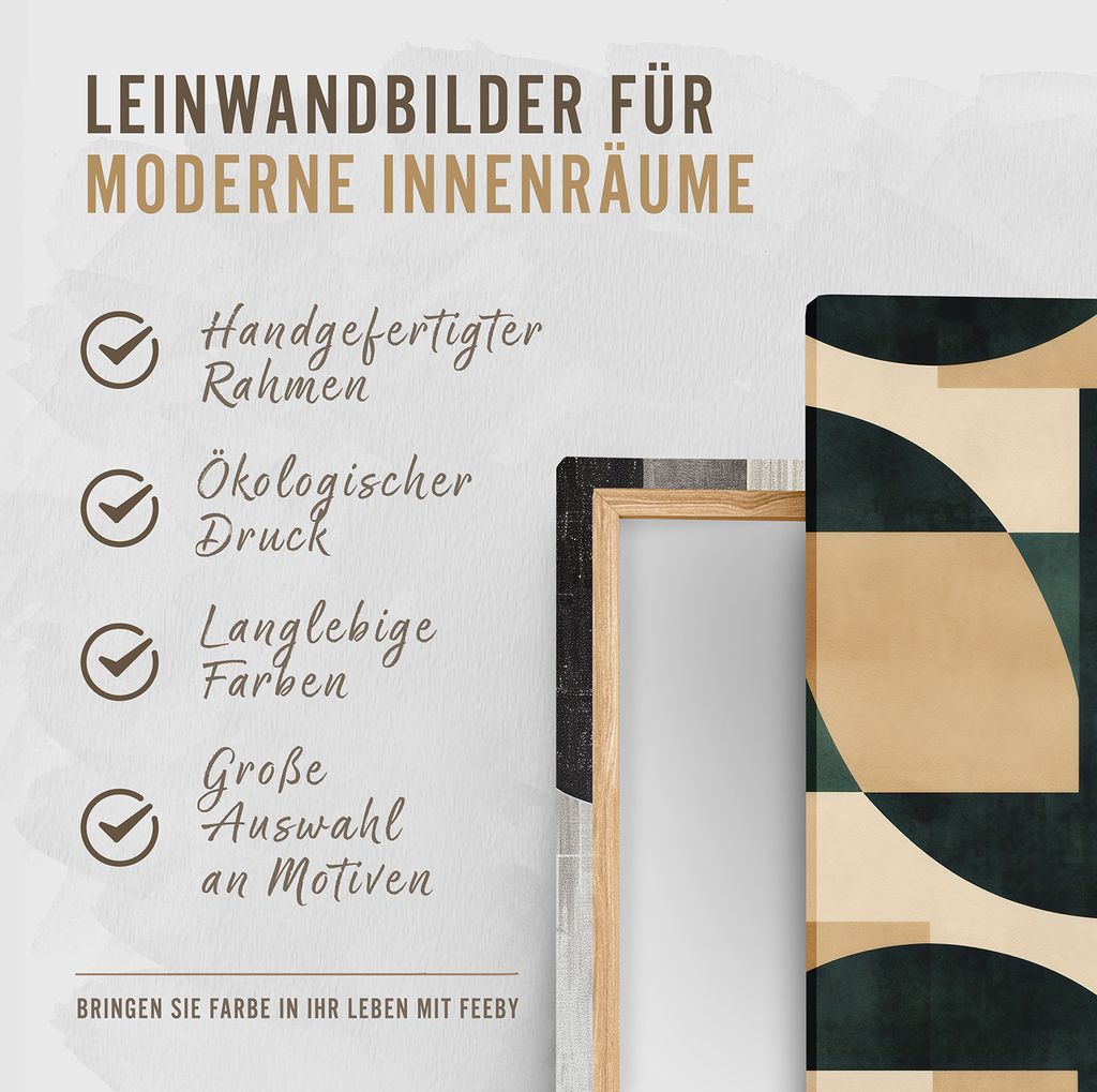 Leinwandbild stilleben in rustikalem holzrahmen 90x60 cm Produktbild 7