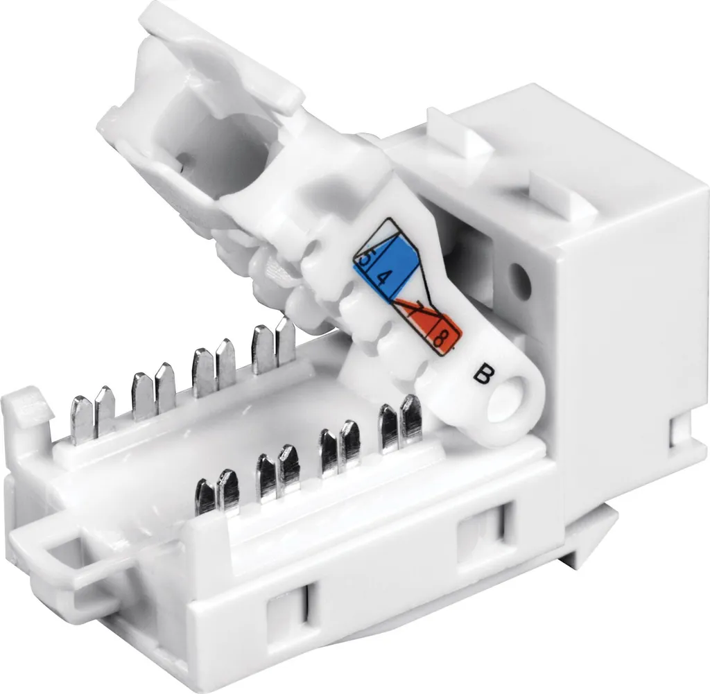 Module Keystone Cat6 90 degrés - Installation sans outil Pack de 25