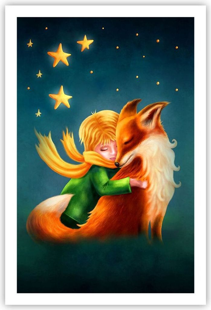 Poster - Poster ohne Rahmen - Klein Prinz Nov - 61x91,5 cm - Wand Bild - Wanddeko - Wandbilder - Kunstposter - Wandposter - Bilder - Kunstdruck - W...