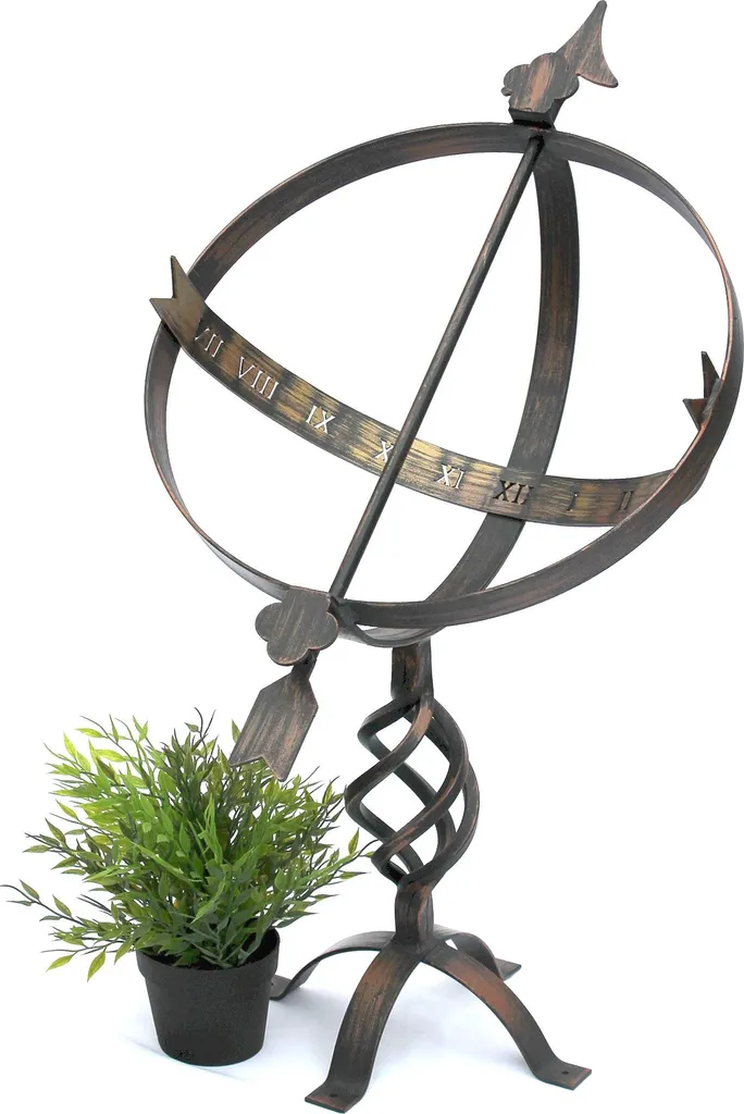 Cadran Solaire Robuste Inoxydable 70 cm : Déco Jardin Durable Fer