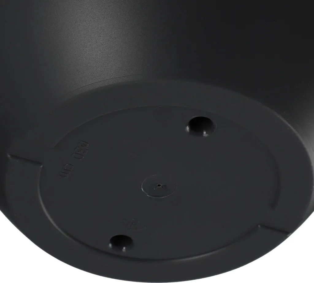 Aménagez votre balcon avec ce pot de fleurs 30 cm anthracite mat robuste
