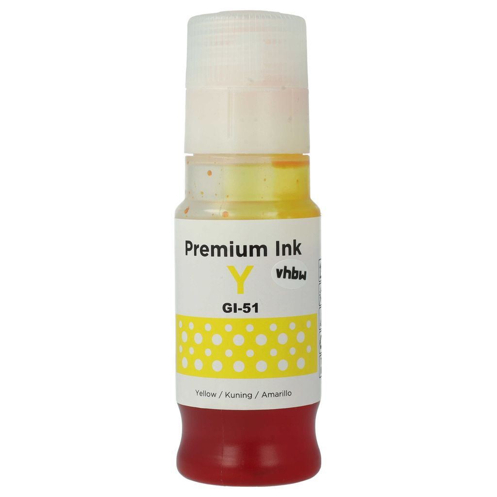 vhbw Nachfülltinte kompatibel mit Canon Pixma G 3460, G 1420, G 1460, G 2470, G 3420, G 2420, G 2460 Drucker - Refilltinte Dye Yellow, 70ml