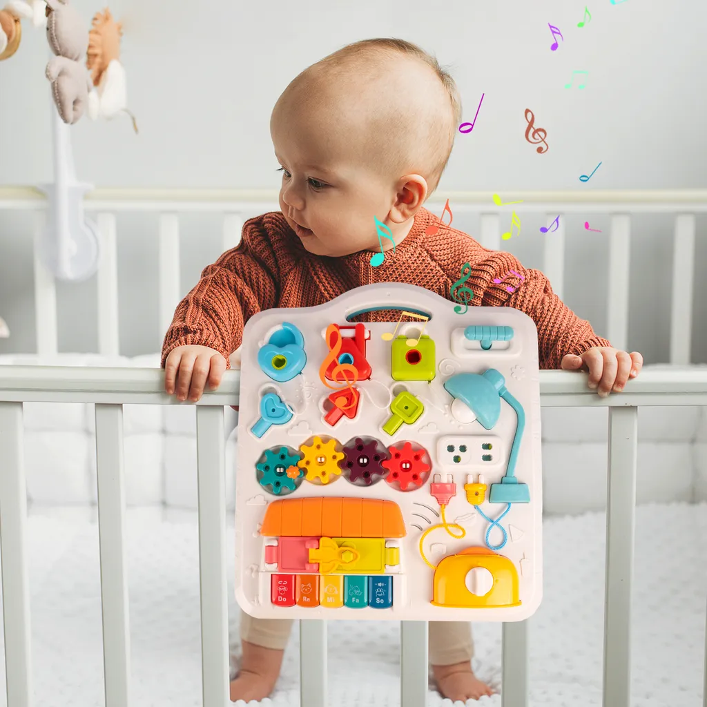 Table de Jeu pour Bébé 12 Mois et Centre d'Activités Sensoriel Éducatif - 9