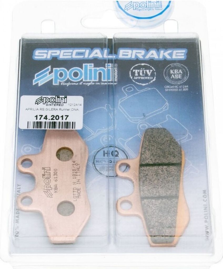 Bremsbeläge Polini Sinter für Aprilia Gilera MBK Yamaha