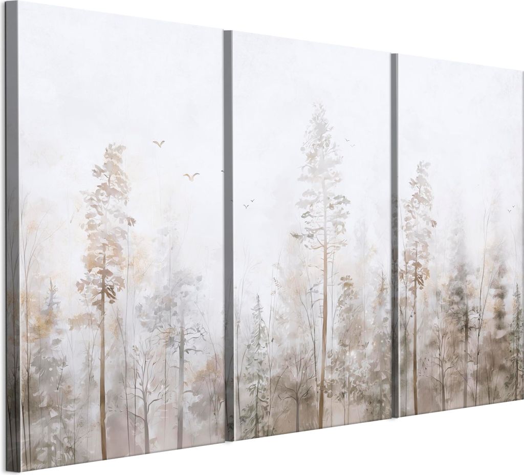 LUMASOUL Leinwand Bilder, Leinwandbild Natur Motiv, Wandbilder Holzrahmen und Webstuhl Wohnzimmer und Schlafzimmer, Bilder 90x60 cm Modern