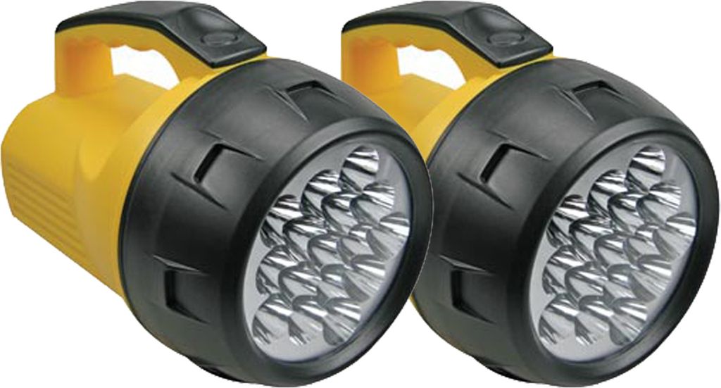 2er Set leistungsstarke LED Handscheinwerfer wetterfeste Outdoor Arbeitsleuchten