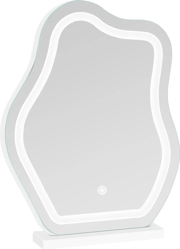 Miroir de table nuage lumineux LED blanc pour coiffeuse moderne