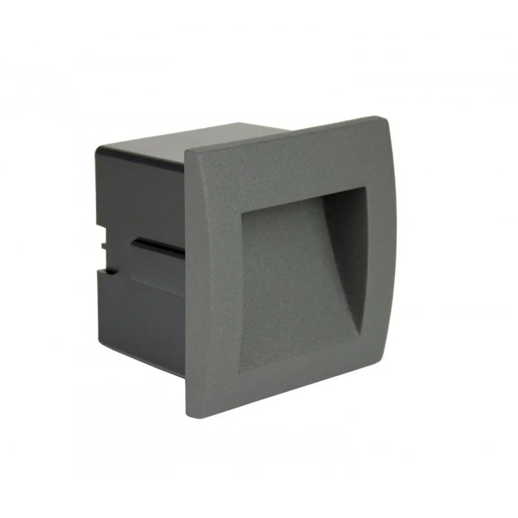 Spot encastré de façade LED 1.5W gris foncé IP65 SU-MA Mur M2029