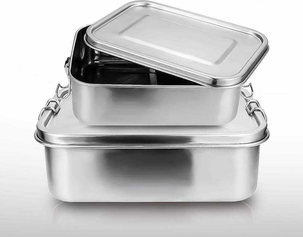 Jopassy 800+1200ml Brotdose ohne Plastik BPA frei brotdose edelstahl Edelstahl Lunchbox