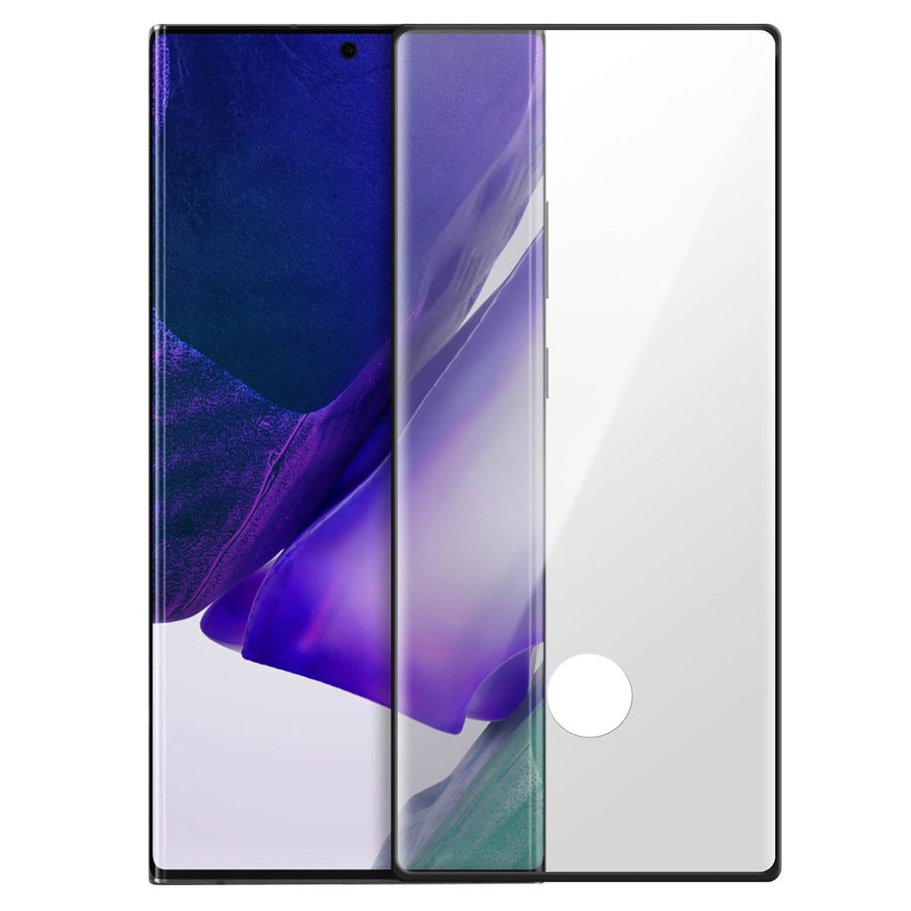 Premium Glas-Schutzfolie für Samsung Galaxy Note 20 Ultra – Rand Schwarz