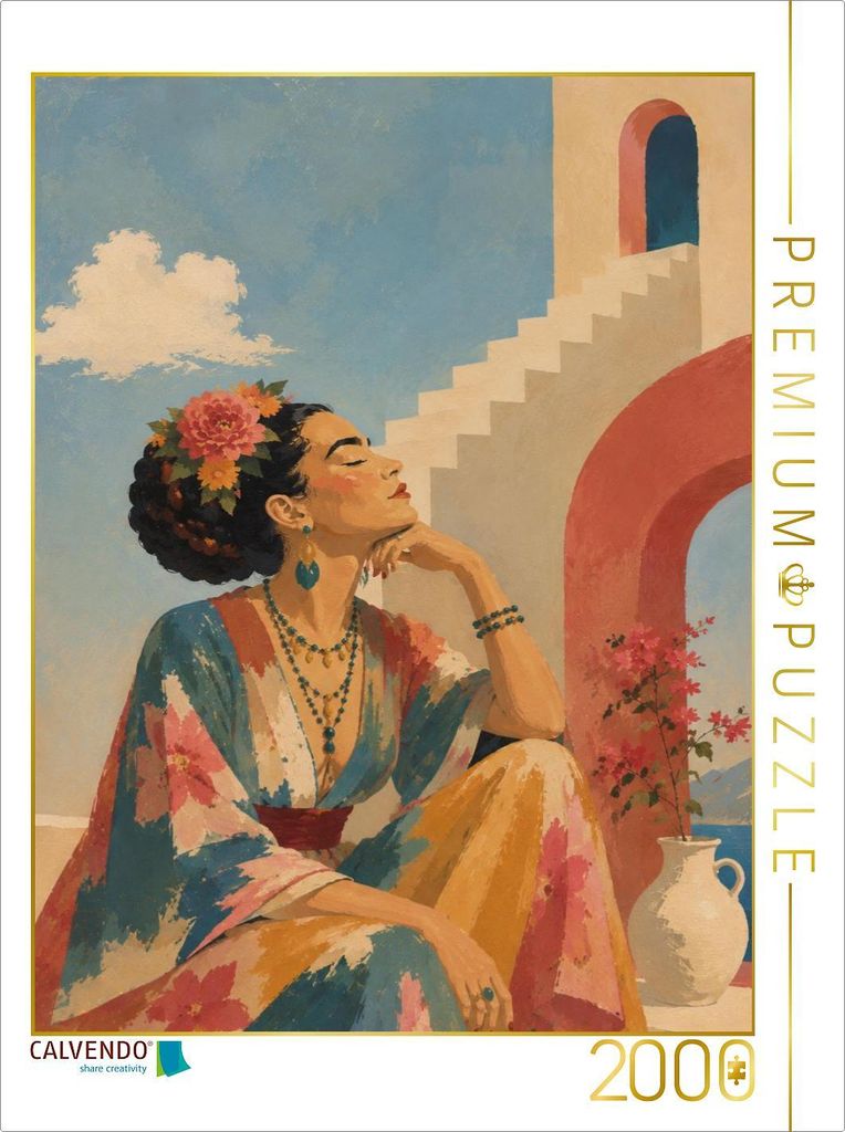CALVENDO Puzzle Under Mediterranean Skies | 2000 Teile Lege-Größe 90x67cm Foto-Puzzle für glückliche Stunden