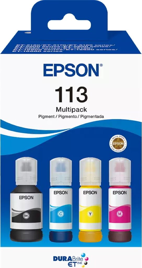 Epson ink 113 EcoTank 4-colour 4colour Multipack (C13T06B640)