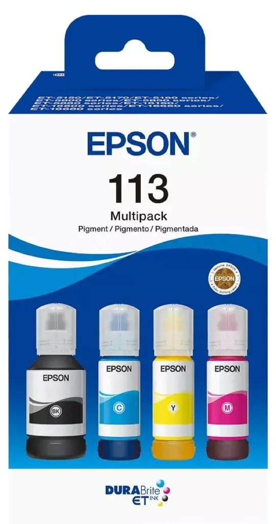 Epson 113 Serie EcoTank Inchiostri Originali - Kit Completo 4 Colori