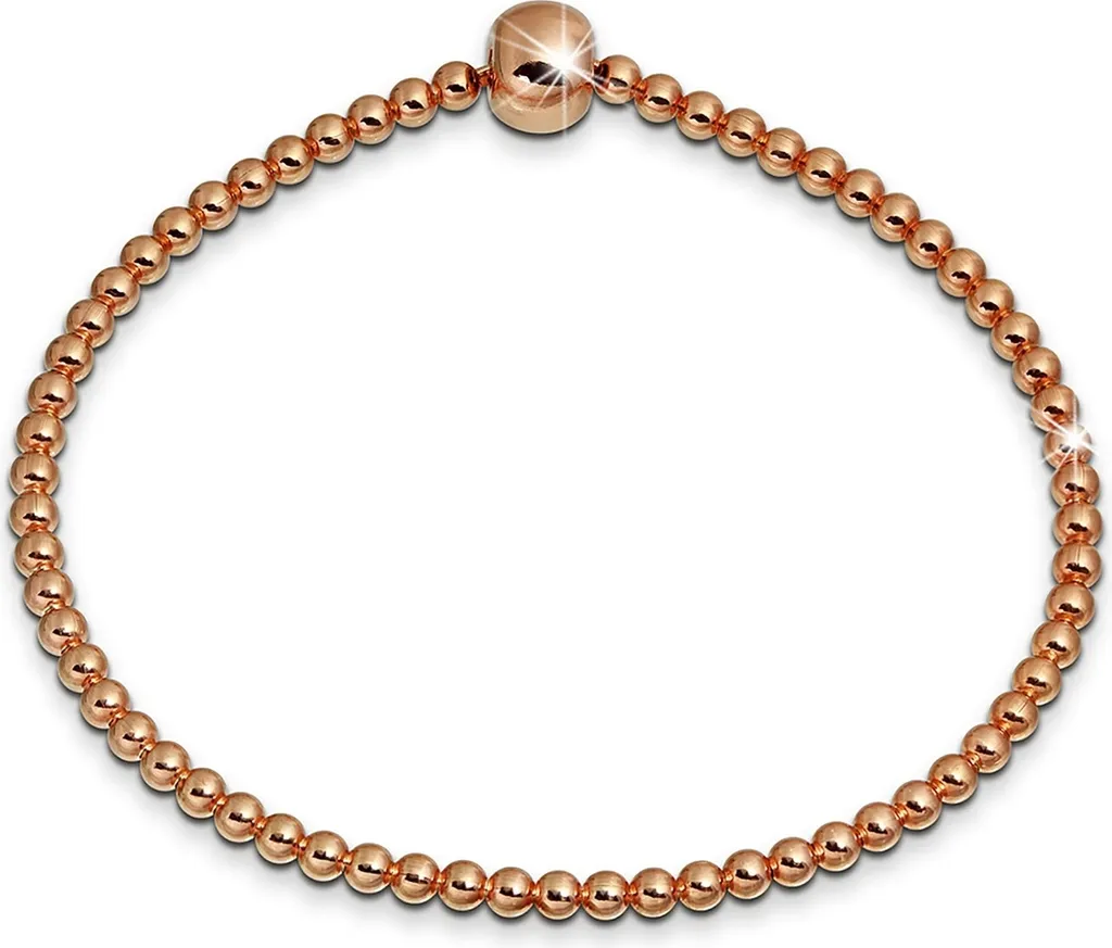 Bracelet SilberDream boules argent 925 plaqué or rose 18cm SDA2278E