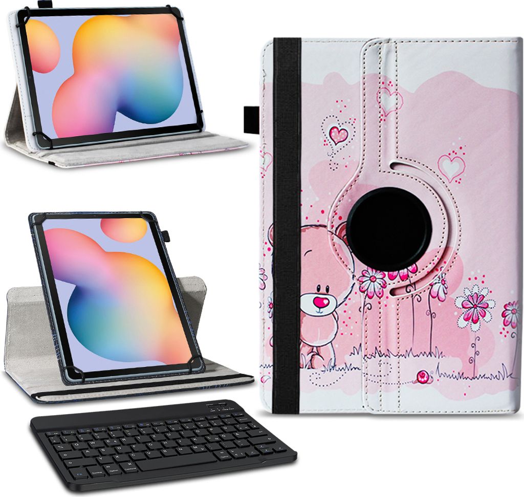 Tastatur Hülle kompatibel für Samsung Galaxy Tab S6 Lite Bluetooth SchutzhülleFarben:Motiv 1