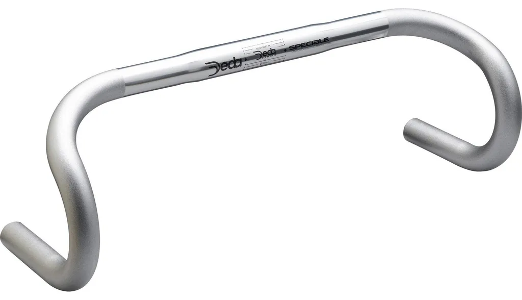 Guidon Deda Special 460 mm argenté Ø 26 mm : confort et look vintage