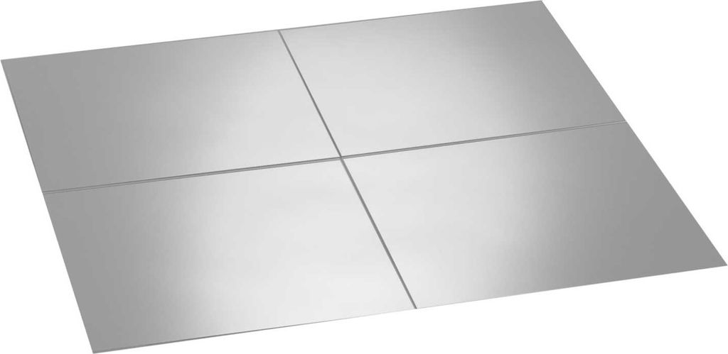 Spiegelfliesen - Glas - selbstklebend - 30 x 30 cm - 4er Produktbild 