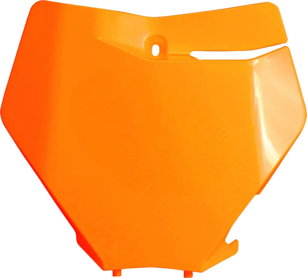 Plaque de dossard KTM UFO PLAST Orange Ho - Finition haute brillance