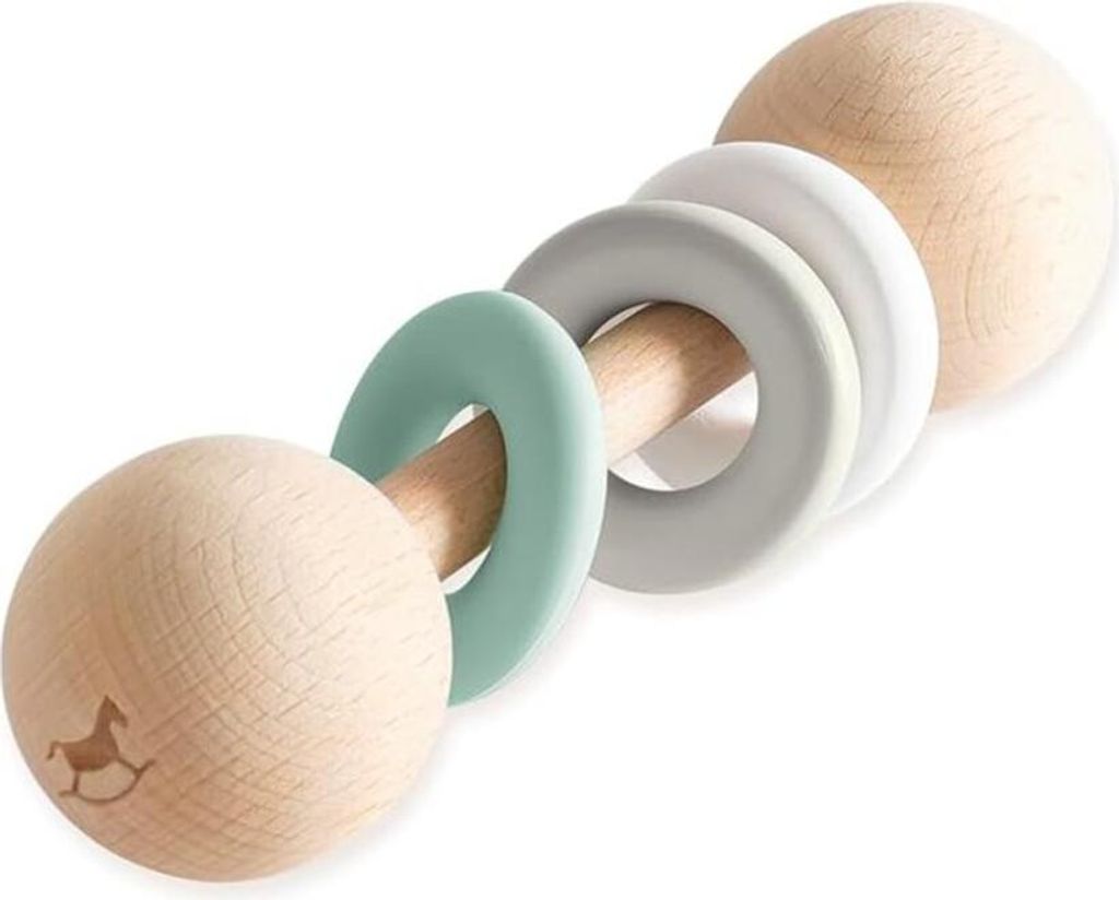 Pinolino Malin Rasselstab - Holz-Babyspielzeug & Zahnungshilfe