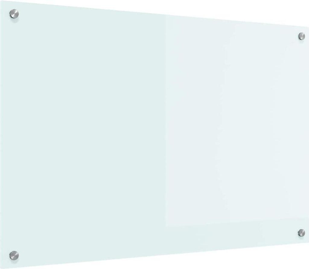 vidaXL Küchenrückwand Weiß 90 x 60 cm Gehärtetes Glas