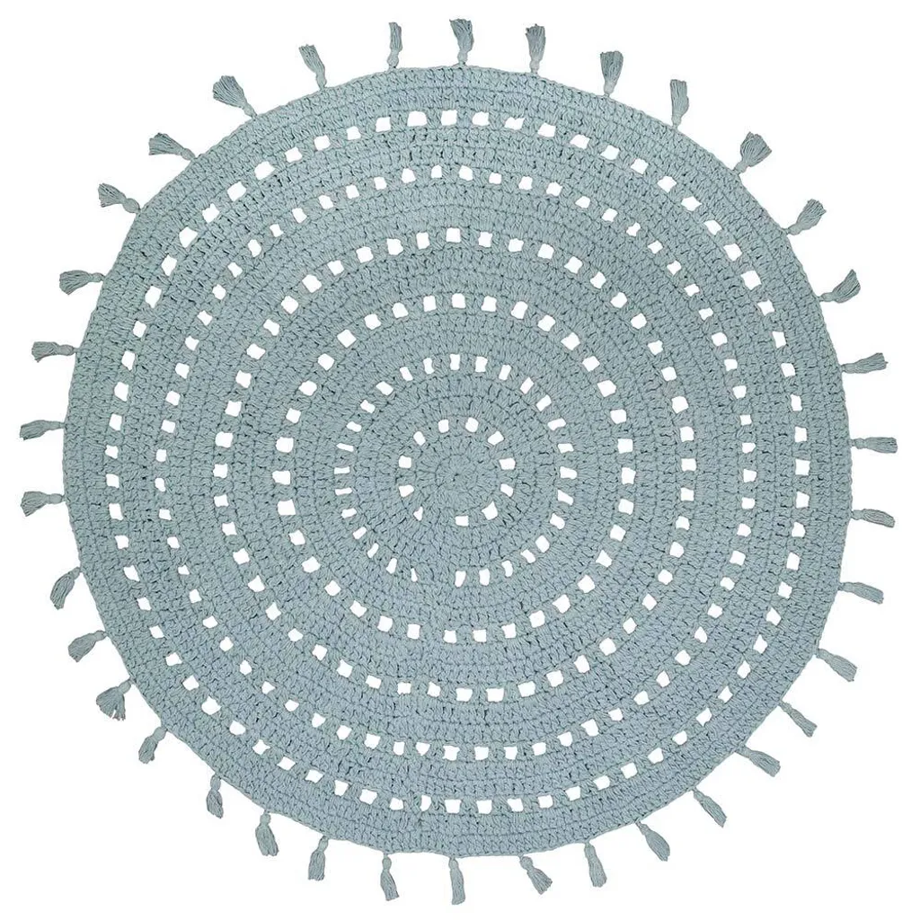 Tapis Nila Vert Pâle Nattiot 120 cm : Matière Résistante et Design Doux