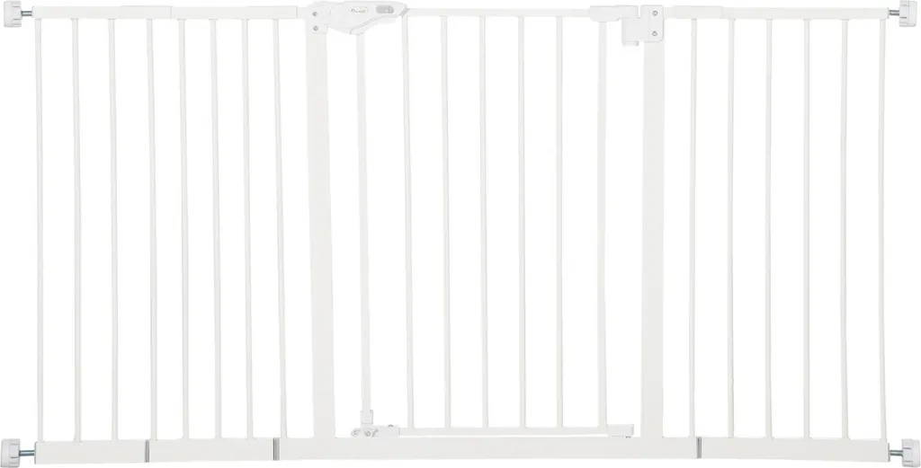 Barrière de sécurité extensible en métal blanc pour porte 147,5 x 76,2 cm