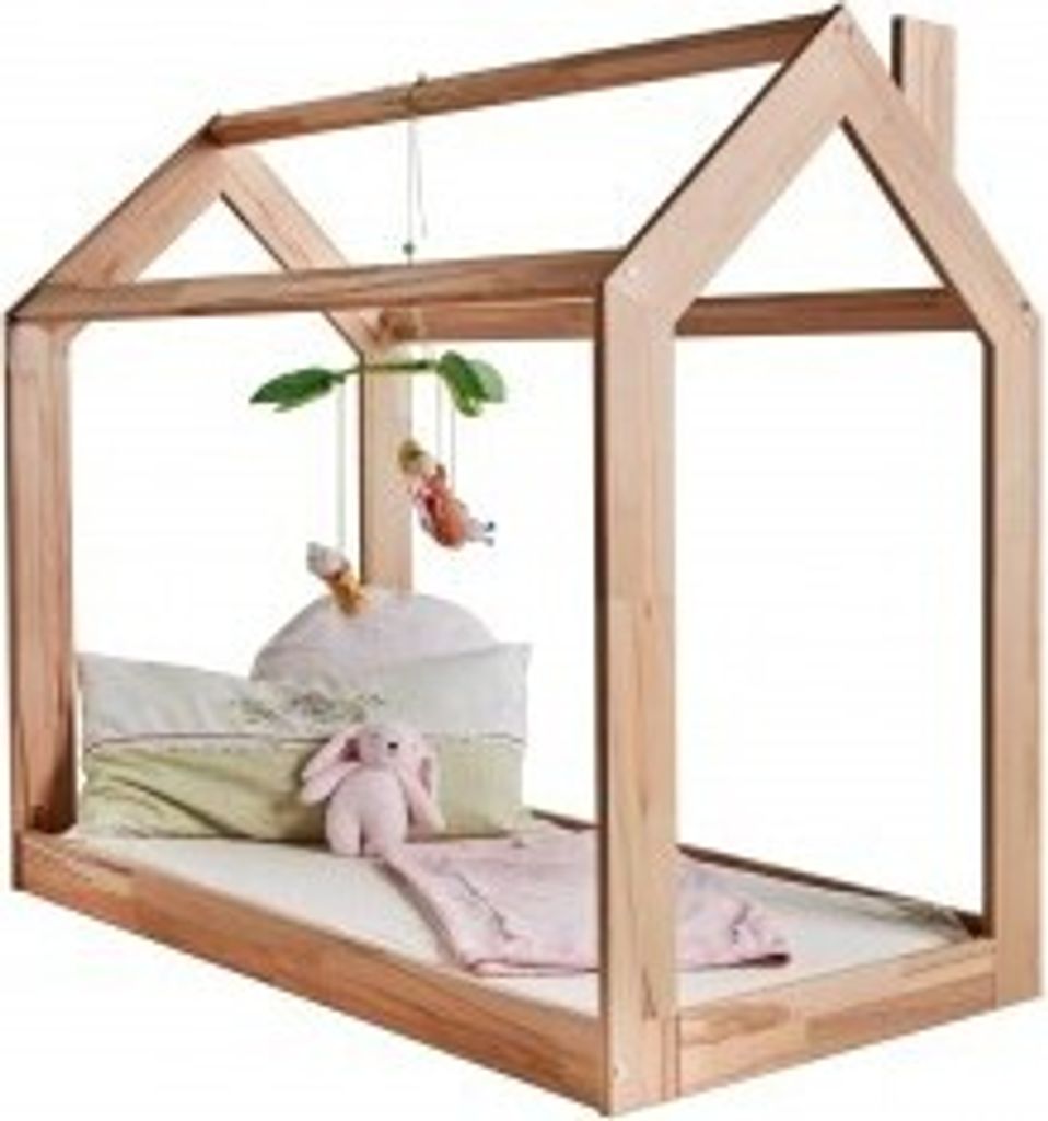 Kuschelbett, Spielbett, 70x140 cm, kernbuche massiv Holz