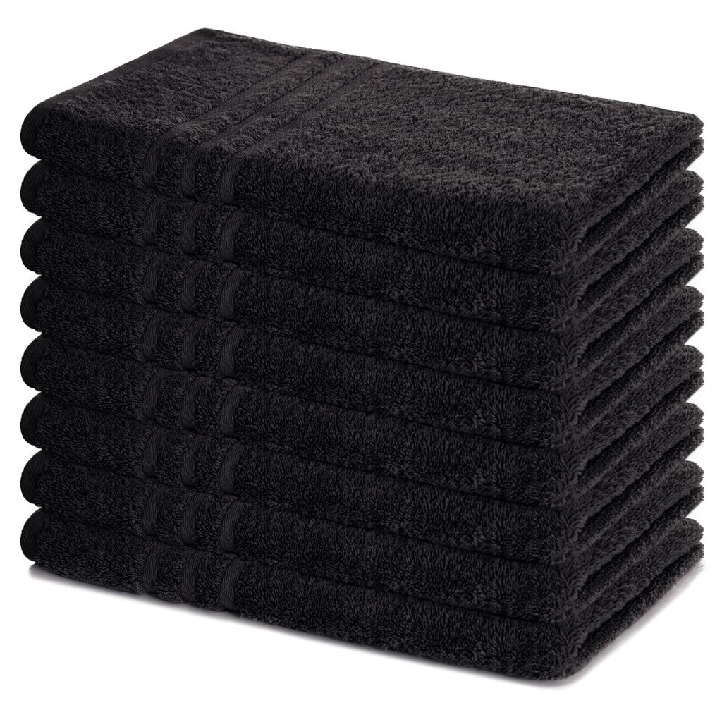Zestaw 8 ręczników Lavea® 50 x 100 cm, Elena, 100% bawełna, Zdjęcie produktu 