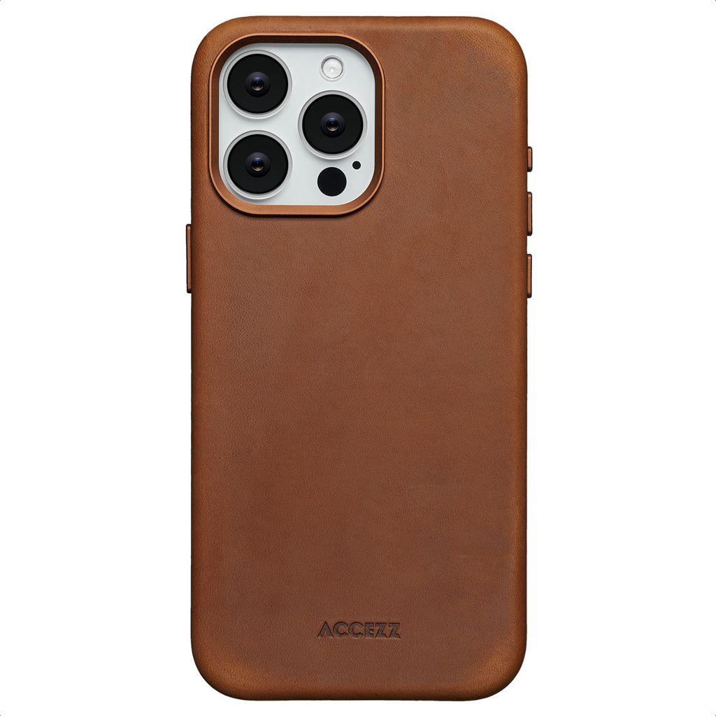Accezz Vintage Leather Magsafe Backcover iPhone 15 Pro Max Produktbild 