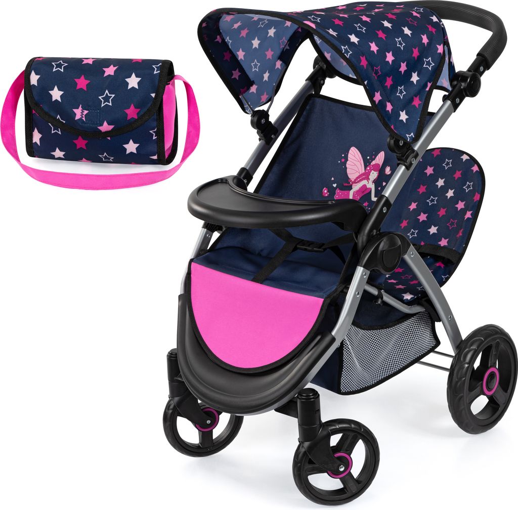 Bayer Design 39416AA Zwillingspuppenwagen, Puppenwagen, Produktbild 