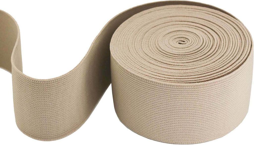 5m Gummiband 50 mm Gummilitze elastisches Band Bekleidungsgummi